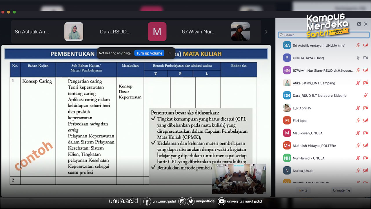 Fakultas Kesehatan Universitas Nurul Jadid Gelar Upgrading Kurikulum Keperawatan dan Pendidikan Profesi Ners